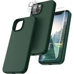 3in1 Gummibelagt Stilrent Skal iPhone 16 - Grön