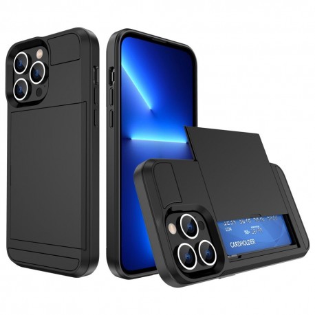 iPhone 16 Pro St&ouml;tt&aring;ligt Skal med Kortfack-iPhone 16 Pro-Shockproof.se