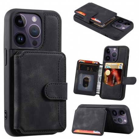 iPhone 16 Pro St&ouml;tt&aring;ligt Premium Skal RFID 7-FACK Solid V6 Nordcell&trade; svart-iPhone 16 Pro-Shockproof.se