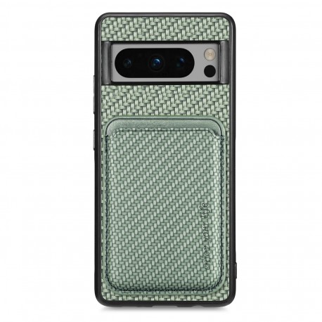 Google Pixel 8 Pro St&ouml;tt&aring;ligt skal med Magnetisk Korth&aring;llare Magsafe RFID - Gr&ouml;n-Google Pixel 8 Pro-Shockproof.se