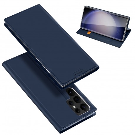 Samsung S23 Ultra Dux Ducis Skin Pro med Kortfack - Bl&aring;-Samsung S23 Ultra-Shockproof.se