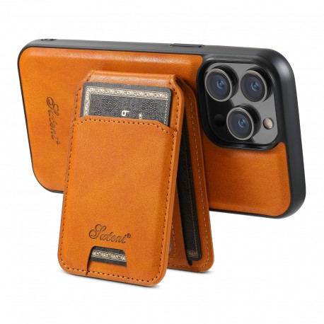 Suteni&trade; 2in1 Magsafe Skal med Korth&aring;llare iPhone 16 Pro Max - Ljusbrun Khaki-iPhone 16 Pro Max-Shockproof.se