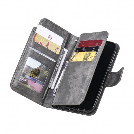 Samsung A35 5G Praktisk Pl&aring;nboksfodral med 12-Fack Array V4 - Gr&aring;-Samsung A35-Shockproof.se