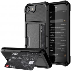 iPhone 6 Plus Exklusiv Stöttåligt Skal med Kortfack Solid® V2