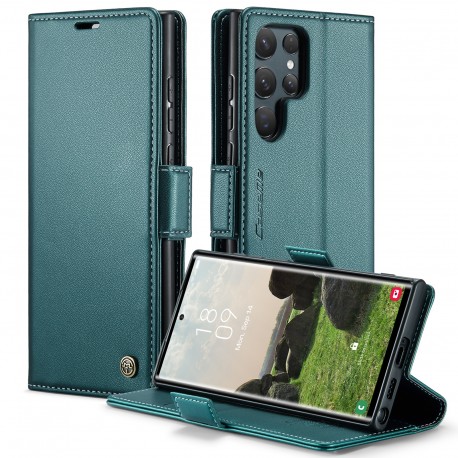 CaseMe Skin Pro Fodral Samsung S24 Ultra - Gr&ouml;n-Samsung S24 Ultra-Shockproof.se
