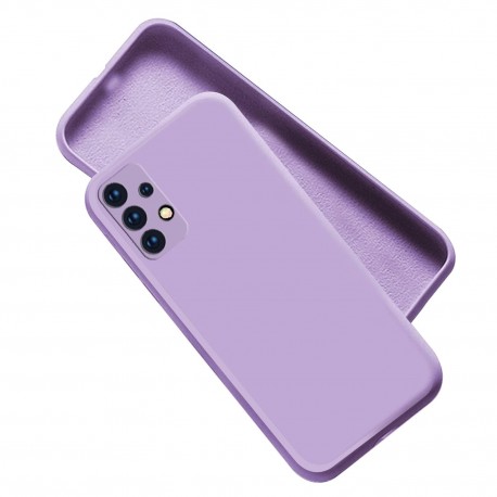 Samsung A23 4G / 5G Gummibelagd Matt Skal Kameraskydd Liquid - Lila-Samsung A23 4G / 5G-Shockproof.se