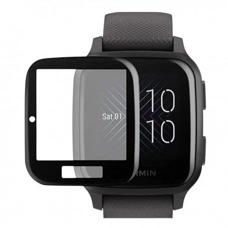 Garmin Venu Sq FullFrame 3D H&auml;rdat glas 0.26mm 9H-Garmin Venu Sq-Shockproof.se