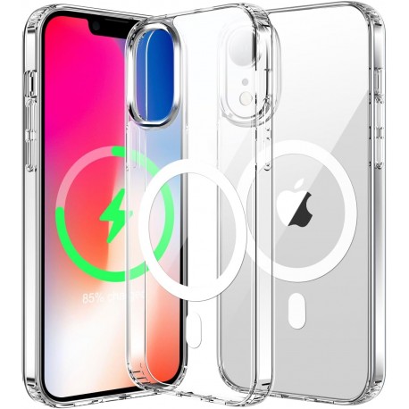 iPhone XR Transparent St&ouml;td&auml;mpande Skal MagSafe-Kompatibelt-iPhone XR-Shockproof.se