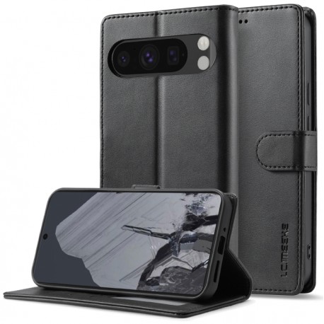 LC.IMEEKE Pl&aring;nboksfodral Google Pixel 9 Pro XL - Svart-Google Pixel 9 Pro XL-Shockproof.se