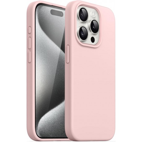 Gummibelagt St&ouml;tt&aring;ligt Skal iPhone 14 Pro - Rosa-iPhone 14 Pro-Shockproof.se