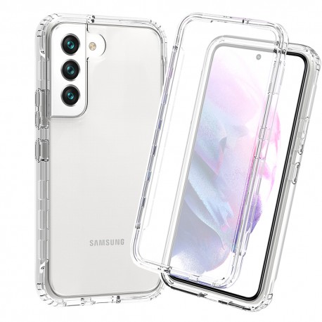 Samsung S22 Plus Helt&auml;ckande Premium 3D Skal 3in1 ThreeSixty Clear-Samsung S22 Plus-Shockproof.se