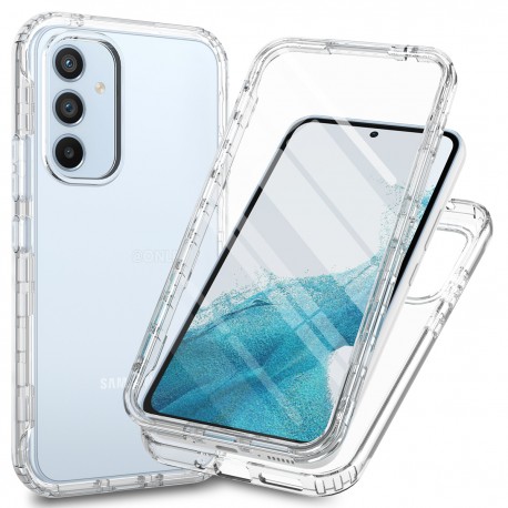 Samsung A34 5G Helt&auml;ckande Premium 3D Skal 3in1 ThreeSixty Clear-Samsung A34 5G-Shockproof.se
