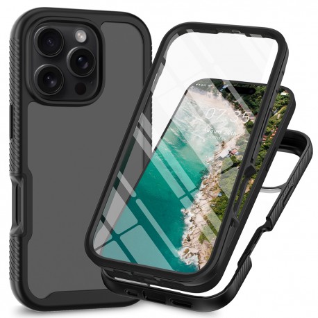 iPhone 16 Pro Helt&auml;ckande Premium 3D Skal 3in1 ThreeSixty-iPhone 16 Pro-Shockproof.se