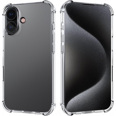 iPhone 16 St&ouml;tt&aring;ligt Skal med F&ouml;rst&auml;rkta H&ouml;rn-iPhone 16-Shockproof.se