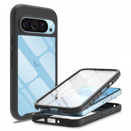 Google Pixel 9 / 9 Pro Helt&auml;ckande Premium 3D Skal 3in1 ThreeSixty-Google Pixel 9 Pro-Shockproof.se