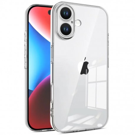 iPhone 16 St&ouml;tt&aring;ligt Genomskinligt Skal Simple-iPhone 16-Shockproof.se