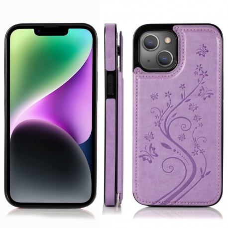 iPhone 15 St&ouml;tt&aring;ligt Skal Korth&aring;llare 3-FACK Flippr V2 - Lila-iPhone 15-Shockproof.se