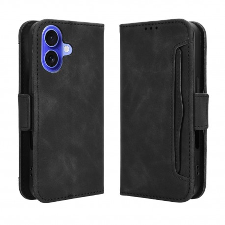 iPhone 16 Pl&aring;nboksfodral PU-L&auml;der 6-FACK Winston V3-iPhone 16-Shockproof.se