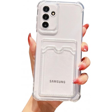 St&ouml;tt&aring;ligt Skal med Kortfack F&ouml;rst&auml;rkta H&ouml;rn Samsung S24 FE-Samsung S24 FE-Shockproof.se