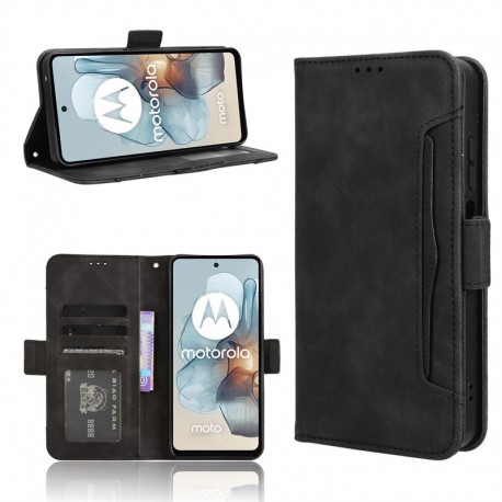 Motorola Moto G55 Pl&aring;nboksfodral PU-L&auml;der 6-FACK Winston V3-Motorola Moto G55-Shockproof.se