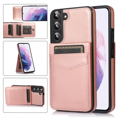 Samsung S25 Mobilskal Korth&aring;llare 5-FACK Retro V3 - Roseguld-Samsung S25-Shockproof.se