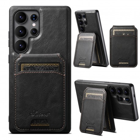 Suteni&trade; 2in1 Magsafe Skal med Korth&aring;llare Samsung S25 Ultra - Svart-Samsung S25 Ultra-Shockproof.se