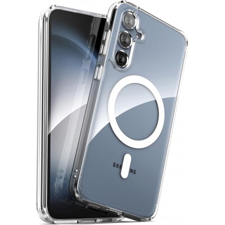 Samsung S25 Plus Transparent St&ouml;td&auml;mpande Skal MagSafe-Kompatibelt-Samsung S25 Plus-Shockproof.se