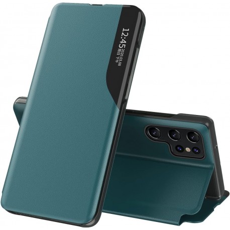 Samsung S25 Ultra Stilrent Smart View Fodral - Gr&ouml;n-Samsung S25 Ultra-Shockproof.se