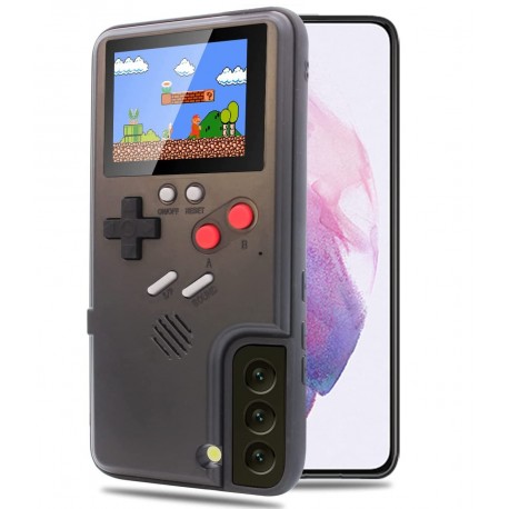 Samsung S25 Plus Klassisk Gameboy Skal F&auml;rgsk&auml;rm | 36st Sm&aring; Spel-Samsung S25 Plus-Shockproof.se