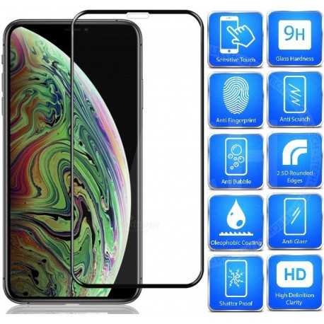 2-PACK iPhone XS Max Fullframe Härdat glas 0.26mm 2.5D 9H-iPhone XS Max-Shockproof.se