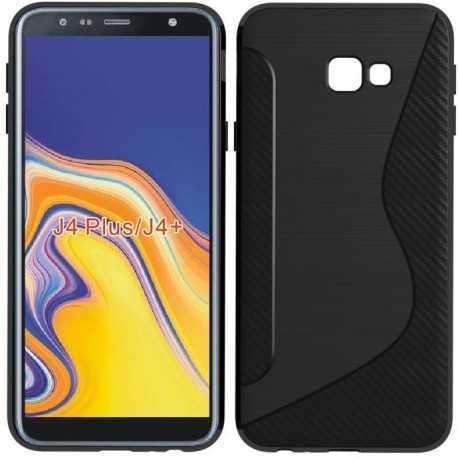 Samsung J4 Plus Ultratunn St&ouml;td&auml;mpande Skal S-Line SM-J415FN/DS-Samsung J4 Plus-Shockproof.se