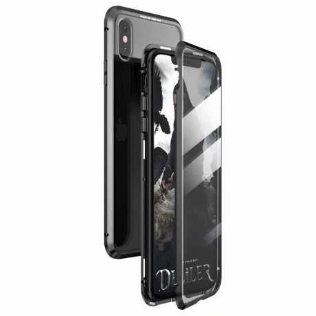 iPhone XS Max Heltäckande Premium Skal Glassback V4-iPhone XS Max-Shockproof.se