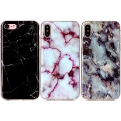 iPhone X / XS Exklusivt Stötdämpande Marmorskal Glossy
