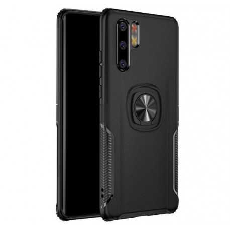 Huawei P30 Praktisk St&ouml;tt&aring;ligt Skal med Ringh&aring;llare V5-P30-Shockproof.se