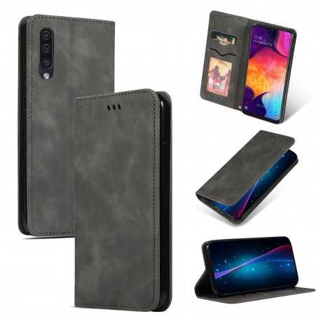 Samsung A50 Flipfodral Kortfack Mocka-Samsung A50-Shockproof.se