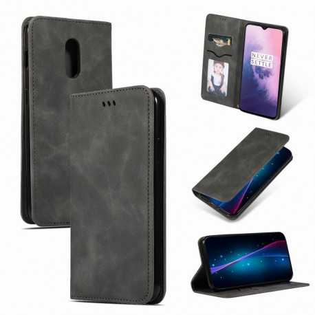 OnePlus 7 Flipfodral Kortfack Mocka-Oneplus 7-Shockproof.se