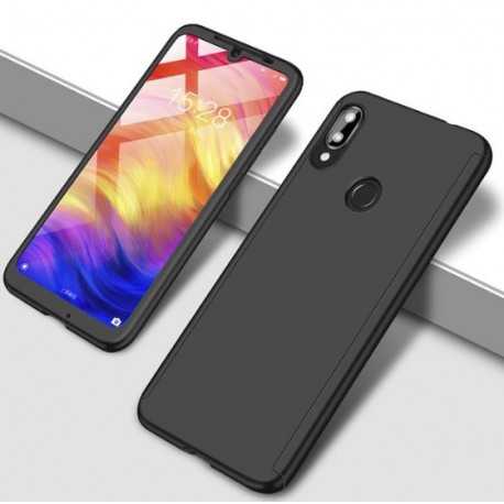 Redmi Note 7 360&deg; 3in1 FullCover Skal inkl. H&auml;rdat Glas - Svart-Xiaomi Redmi Note 7-Shockproof.se