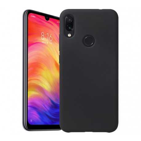 Xioami Redmi Note 7 Gummibelagd Mattsvart Silikon Skal-Xiaomi Redmi Note 7-Shockproof.se