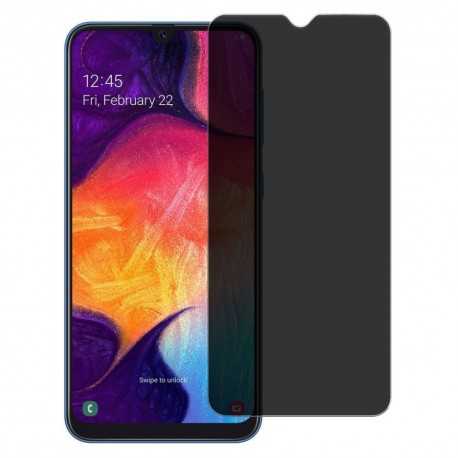 2-PACK Samsung A20e Privacy H&auml;rdat glas 0.26mm 2.5D 9H-Samsung A20e-Shockproof.se