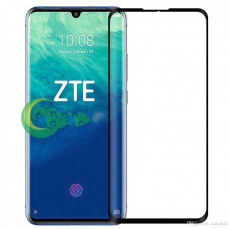 ZTE Axon 10 Pro H&auml;rdat Glas 0.26mm 3D 9H Fullframe-Hem-Shockproof.se
