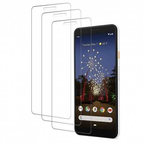 3-PACK Google Pixel 3a Premium Sk&auml;rmskydd CrystalClear-Google Pixel 3a-Shockproof.se