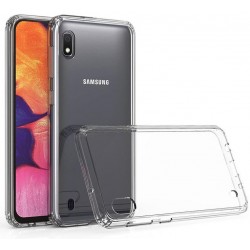 Samsung A10 Stötdämpande Skal med Repfri Plexiglas Glassback®