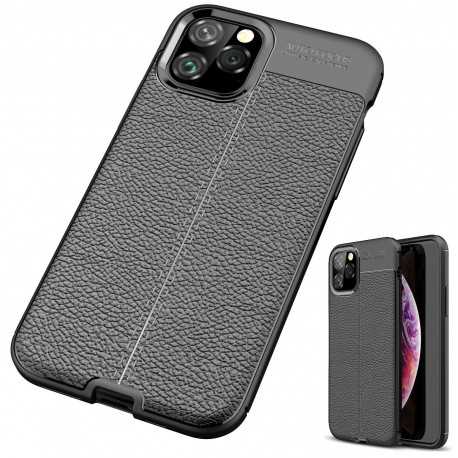 iPhone 11 Pro St&ouml;tt&aring;ligt & St&ouml;td&auml;mpande Skal LeatherBack-iPhone 11 Pro-Shockproof.se