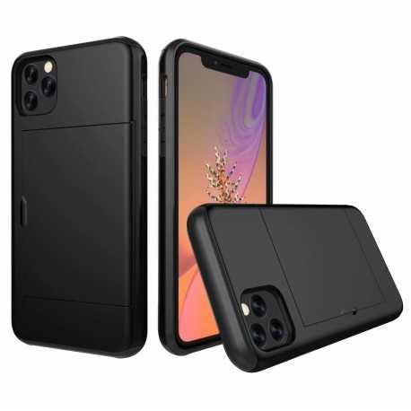 iPhone 11 St&ouml;tt&aring;ligt Skal Kortfack StreetWise - Svart-iPhone 11-Shockproof.se