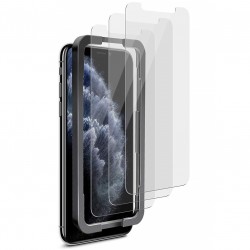 5-PACK iPhone XR Härdat glas 0.26mm 2.5D 9H Med Installationsram