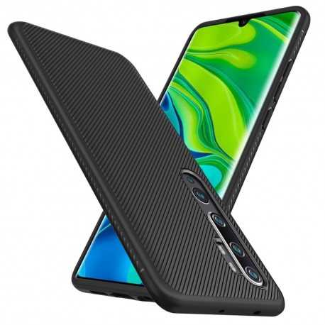 Xiaomi Mi Note 10 / 10 Pro Stilrent St&ouml;tt&aring;ligt Skal FullCarbon V3-Xiaomi Mi Note 10-Shockproof.se