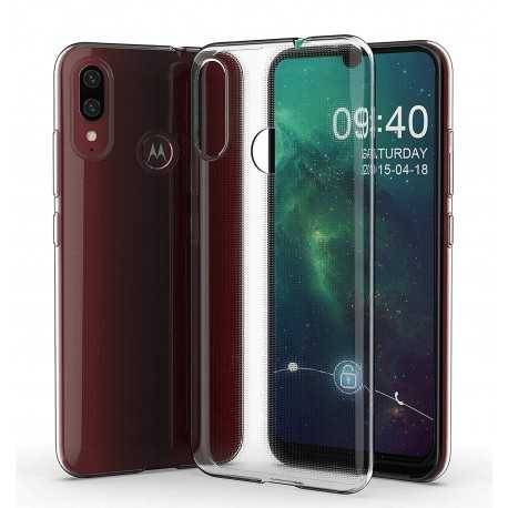 Motorola Moto E6 Plus St&ouml;tt&aring;ligt Genomskinligt Skal Simple-Motorola Moto E6 Plus-Shockproof.se