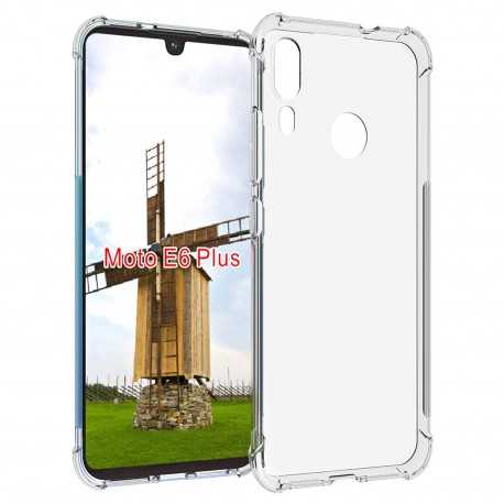 Motorola Moto E6 Plus St&ouml;tt&aring;ligt Skal med F&ouml;rst&auml;rkta H&ouml;rn-Motorola Moto E6 Plus-Shockproof.se