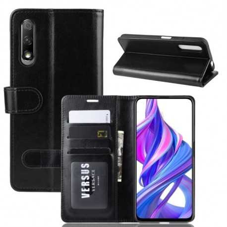 Huawei P Smart Pro Pl&aring;nboksfodral PU-L&auml;der 4-FACK-P Smart Pro-Shockproof.se