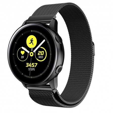 Samsung Galaxy Active 2 Armband Milanesisk Loop Svart-Smartwatch-tillbeh&ouml;r-Shockproof.se